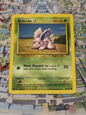 Pokemon TCG Nidoran Unlimited 1999 Base Set 55/102 Common Ungraded MP VG Card