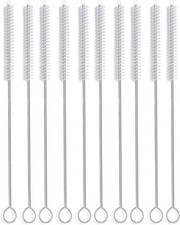 Long Straw Brush, Nylon Flexible,Reusable Pipe Tube Cleaner 12-ihch X 2/5-inch S