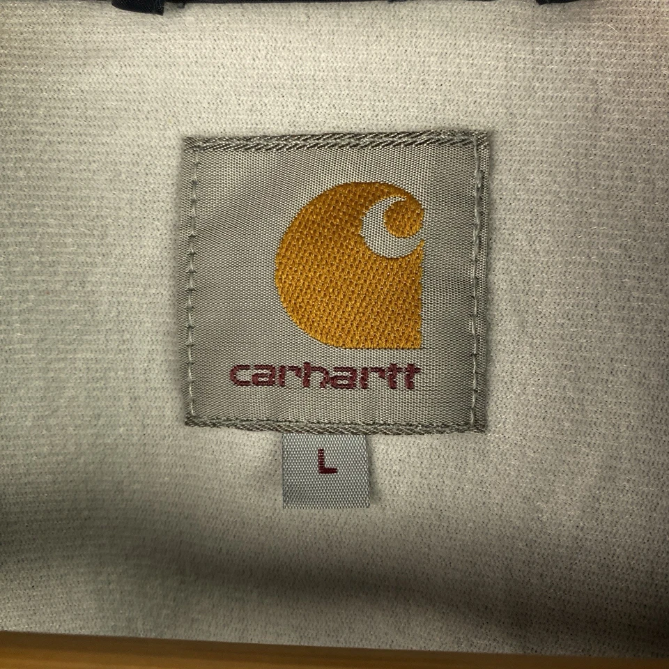 Vintage Carhartt Bomber Jacket Y2K Drill Streetwear Long Sleeve Size L - Image 4 of 4