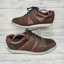 FootJoy FJ Contour Casual Brown Leather Spikesless Golf Shoe 54371 Size 10 M