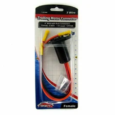 Boater Sports 51444 Trolling Motor Female Connector 6" 3 Wire 10 Gauge 24V