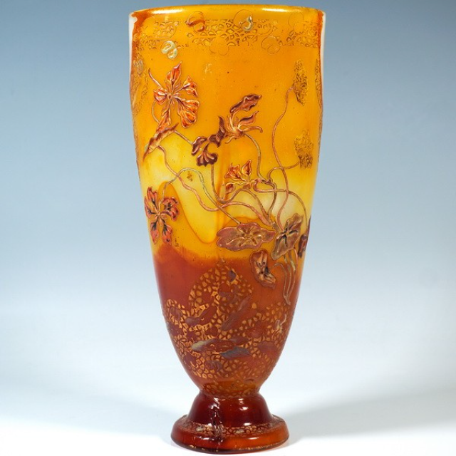 GALLE VASE ORCHIDEES & ABEILLE