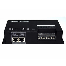 RGBW Controller 4 Channels 12-24V DMX to PWM DMX512 Decoder DMX Master