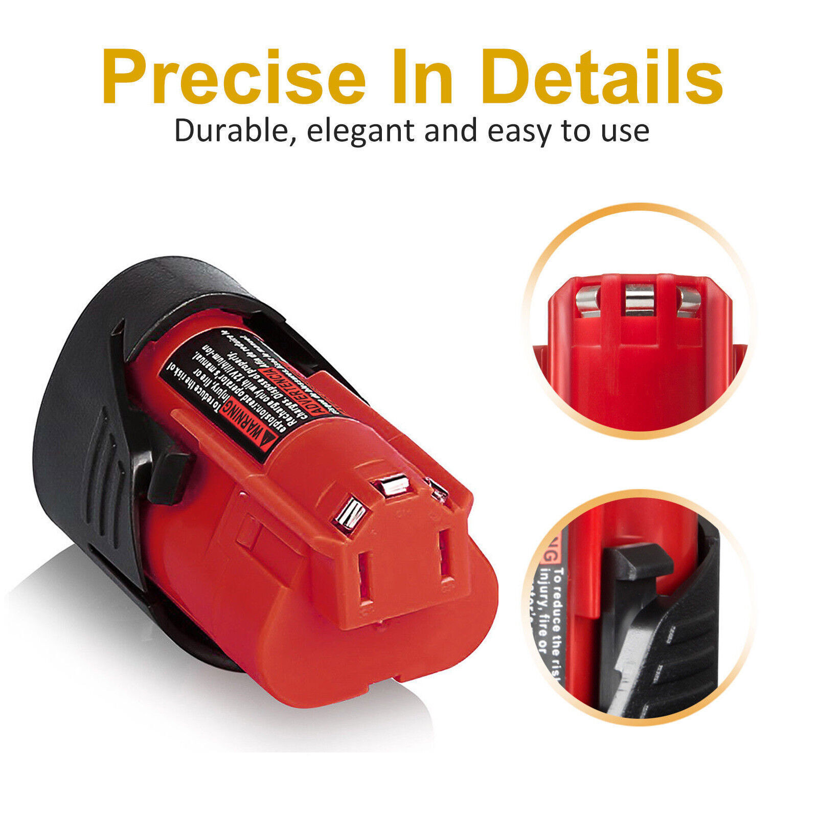 10.8V For Milwaukee 48-11-2425 M12 12VOLT MAX LITHIUM-ION CP 3.5AH Battery Pack