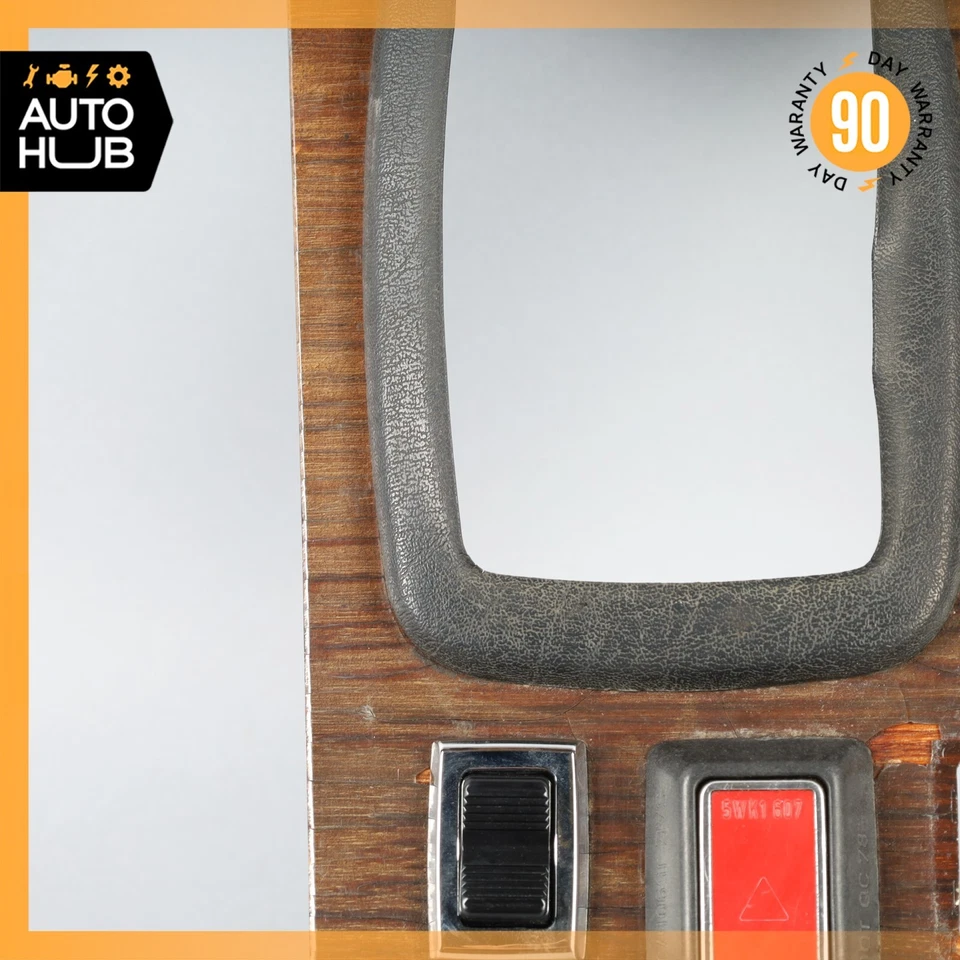72-81 Mercedes R107 380SL 450SLC Center Console Shifter Trim Bezel Wood OEM - Image 4 of 4