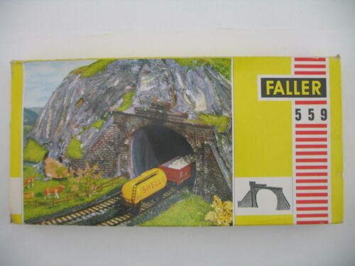 Faller HO Model Kit 559: Tunnel Portal, TWO of them