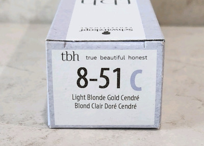SCHWARZKOPF TBH 8-51 COOL LIGHT BLONDE GOLD CENDRE Permanent  Color 2.1oz
