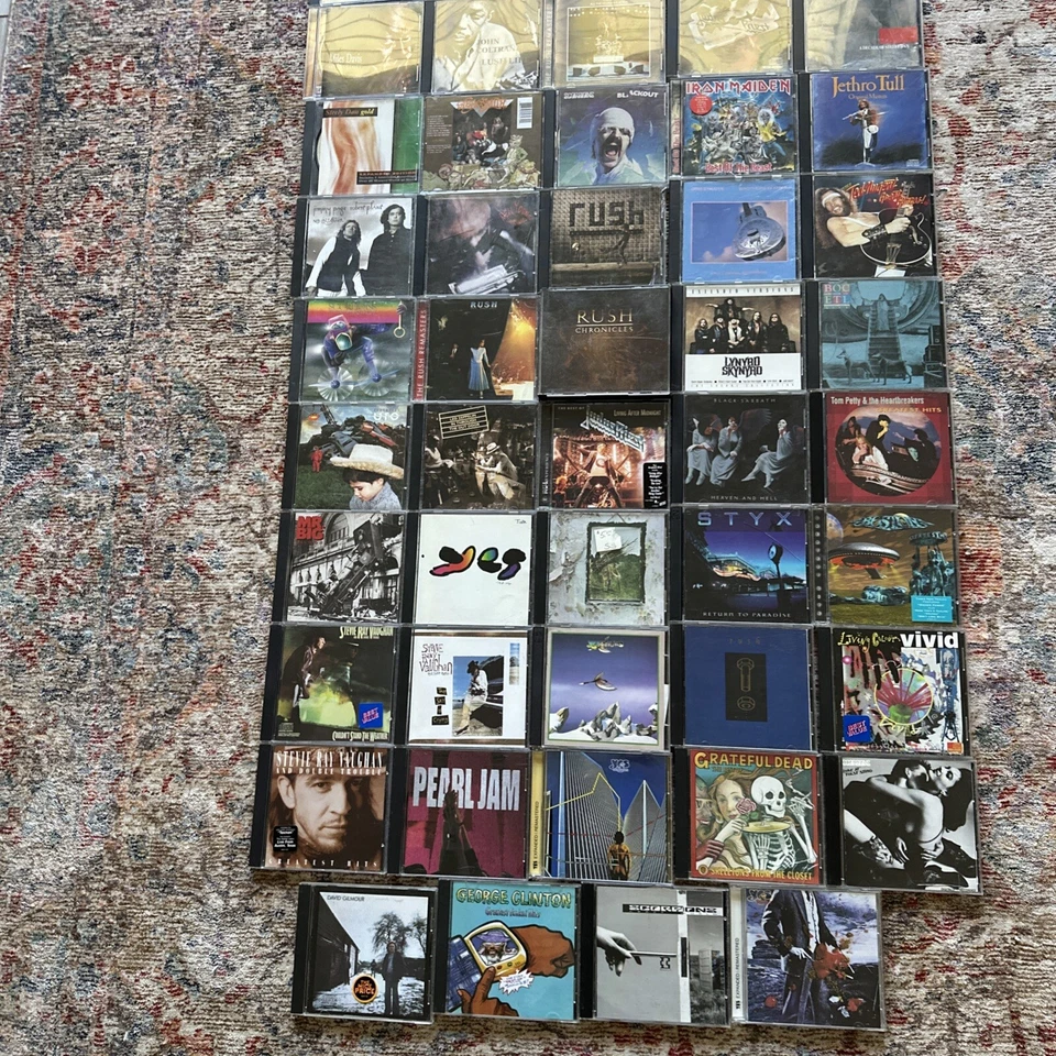 Lot Of 49 Classic Rock Jazz Rush Zeppelin Miles Davis Coltrane Look Free Ship Foto 3 de 4