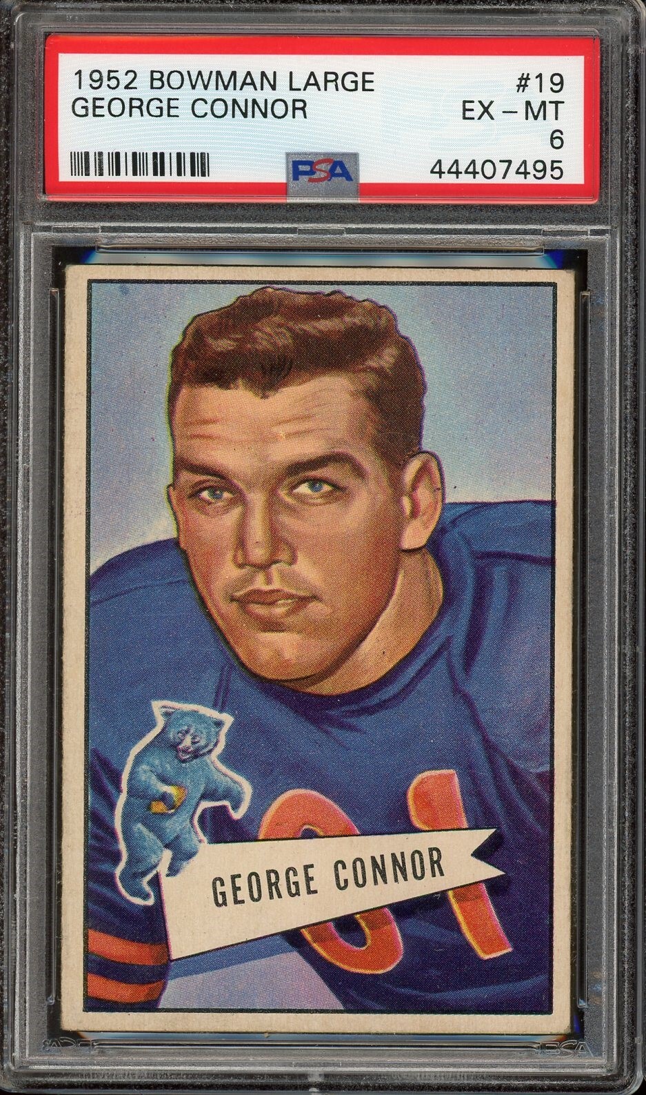1952 Bowman Large Football #19 George Connor PSA 6