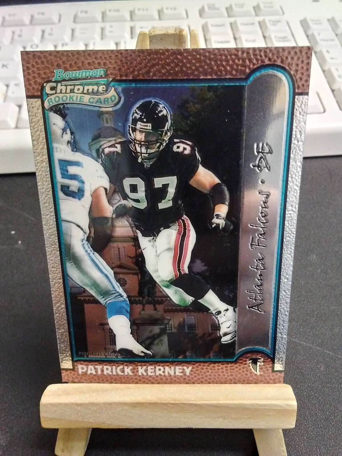 1999 Bowman Chrome Interstate #209 ROOKIE RC Patrick Kerney -Atlanta Falcons-
