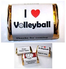 120 VOLLEYBALL PARTY CANDY WRAPPERS FAVORS ANY OCCASION