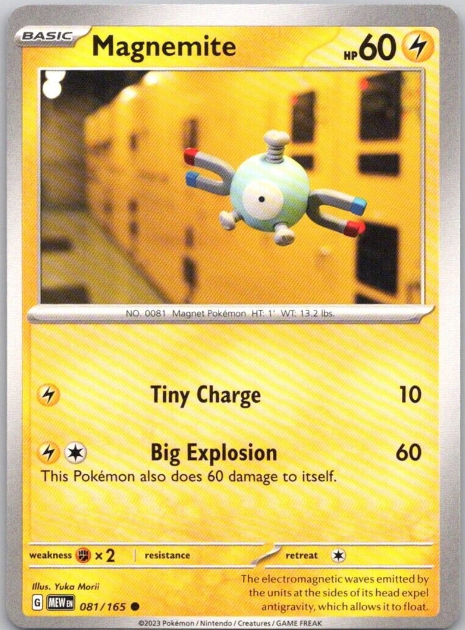 Pokémon - 151 - Magnemite 081/165 - NM/M