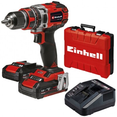 Einhell TE-CD 18/50 Li-i BL Akku-Schlagbohrschrauber 2x 18 V Akku rot/schwarz