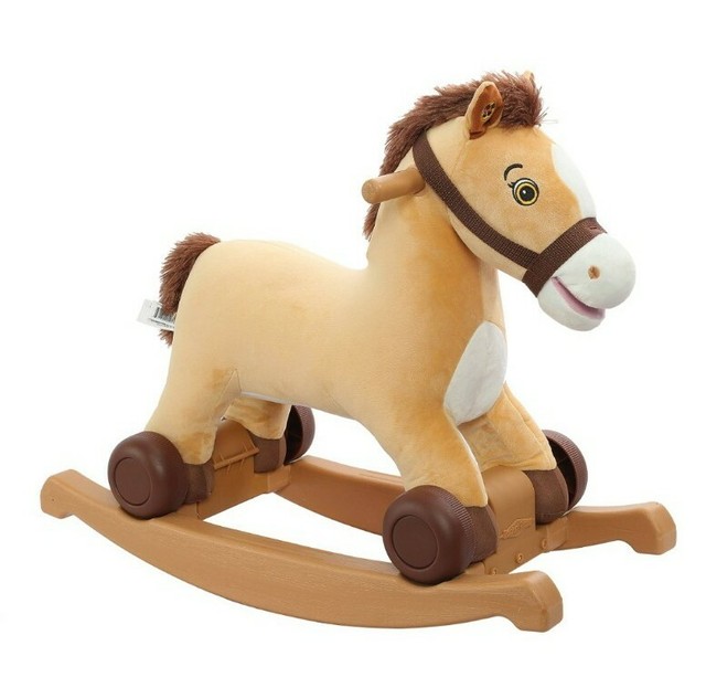 Pony Rider Toy Rocking Spring Horse Ride Ons Rocker Safety Seat w