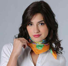 BRACCIALINI FOULARD BANDANA SCARF SILK 53 x 53 NEW ORIGINAL CABINA E CONCHIGLIE