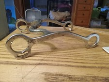 Used gaited horse curb bit ported 4 1/2 in Crockett Renalde iron
