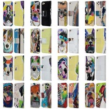 OFFICIAL MICHEL KECK DOGS LEATHER BOOK CASE FOR APPLE iPOD TOUCH MP3