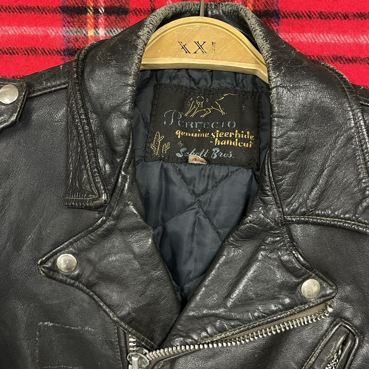 Vintage 60s Schott NYC 613 Leather Jacket Size 42 One Star Vintage 60s Schott NYC 613 Leather Jacket Size 42 One Star