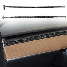 Fit For Model Y 3 17-22 Forged Carbon Fiber Decal Co-pilot Dashboard Trim Strip