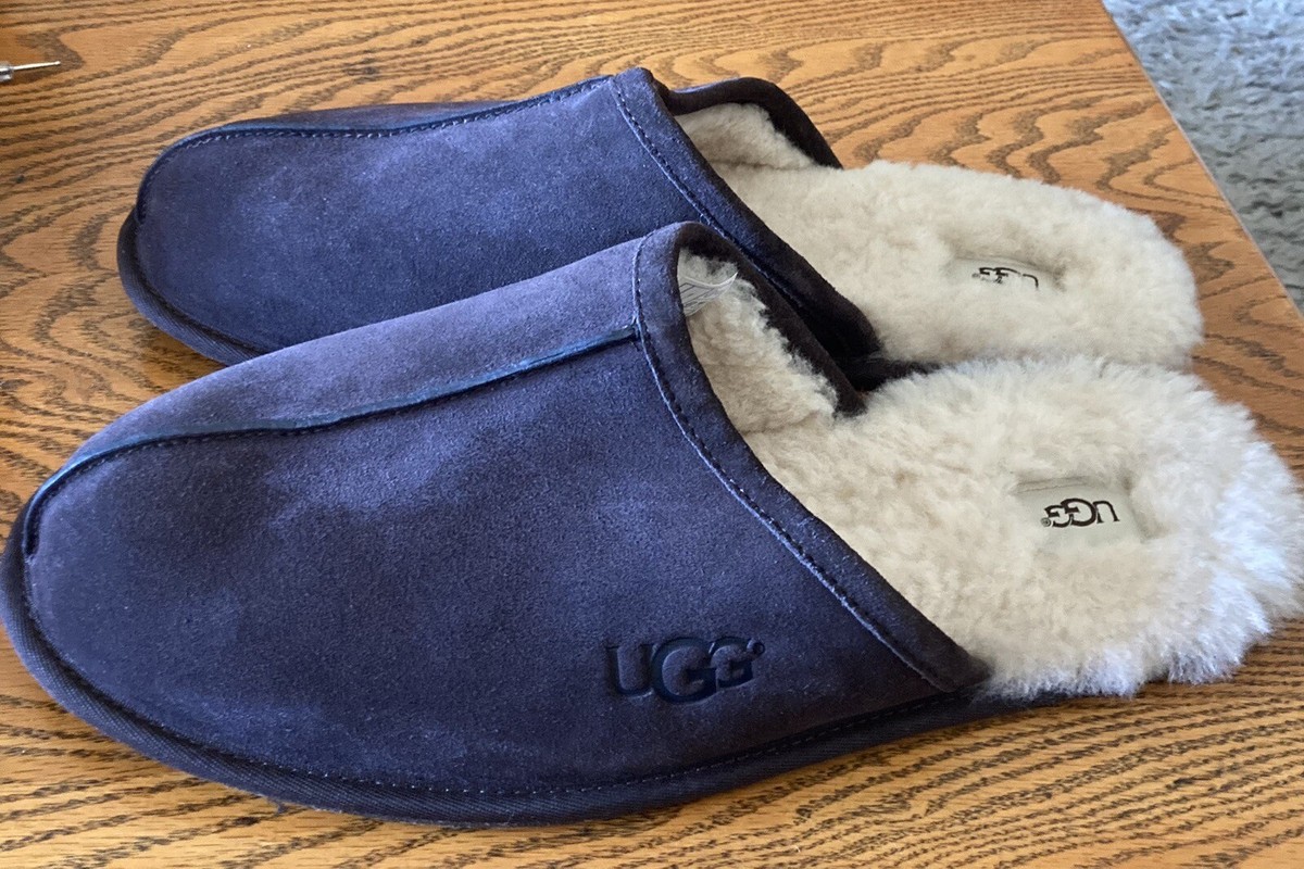 NEW MENS SIZE 18 ESPRESSO UGG SCUFF SUEDE & SHEEPSKIN  display picture 1