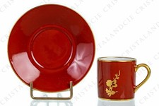 Tasse à moka Séoul corail en Bernardaud. Moka cup Séoul corail by Bernardaud