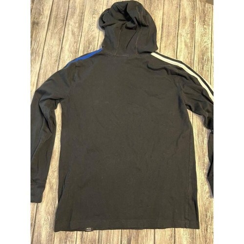 Adidas hooded shirt girl size medium 10/12 black - Picture 6 of 6