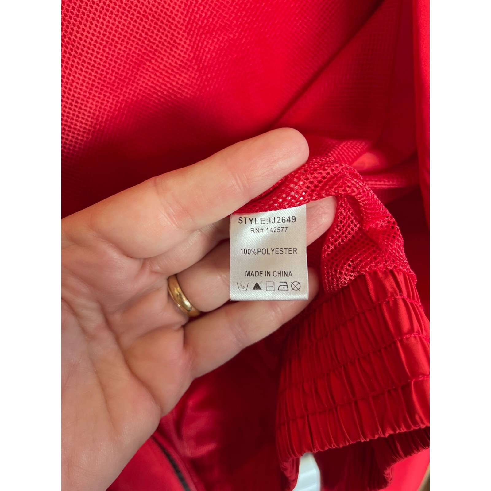 Iris Red Cropped Full Zip Bomber Windbreaker Size… - image 10