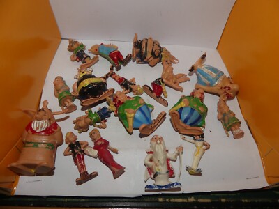 LOT 10 FIGURINES Astérix & Obélix Publicitaires Vintage Huilor Uderzo A-20 EUR 32,99 - FR