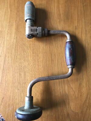 Vintage STANLEY No.923 Brace Hand Drill Ratchet 10''  Carpentry Workshop