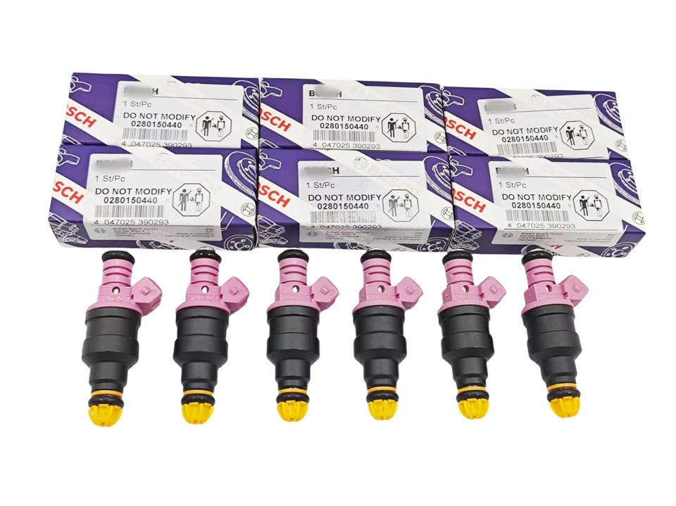 6 PCS FUEL INJECTORS 0280150440 FOR BMW 328i 328is 528i Z3 M3 2.8L 3.2L I6 NEW  - Imagem 2 de 4