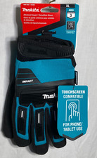 Makita Impact / Demolition Touchscreen Work Gloves Men's T-04260 ANSI 3 Black XL