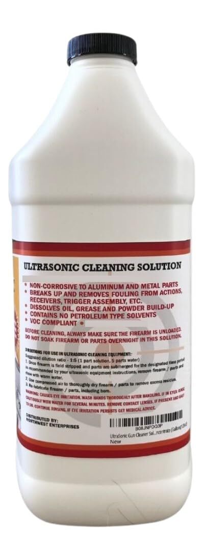 UltraSonic Gun Cleaner Solution for Gun Parts Cleaning, Concentrate Gallon 128oz