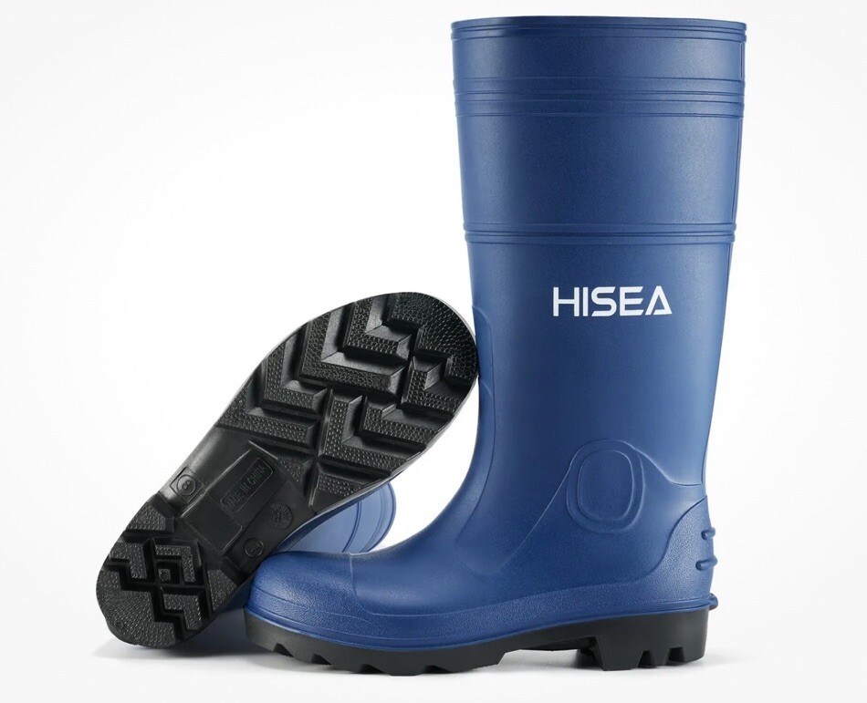 SCHUTZ Stivali HISEA Uomo 12 Impermeabili Gomma Acciaio Mid Calf Protettivi Fango Pioggia Stivali