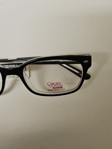 Chelsea Morgan Eyeglasses Frames CMP 5000 49-17-130 Black Crystal - Picture 6 of 10