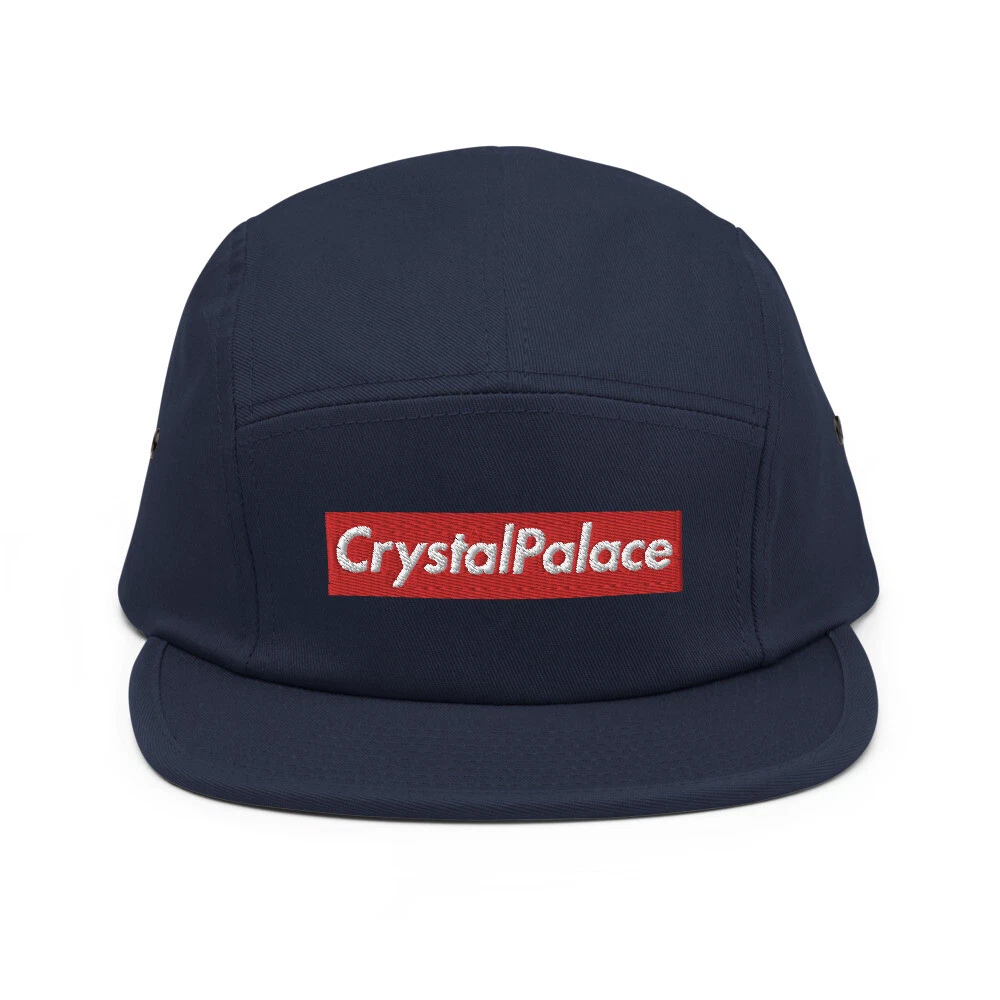 Chapeau de football de football brodé Crystal Palace FC design suprême cinq panneaux brodé