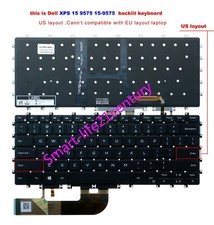 New for Dell XPS 15 9575 2-in-1,15-9575,laptop Keyboard US Backlit non-frame