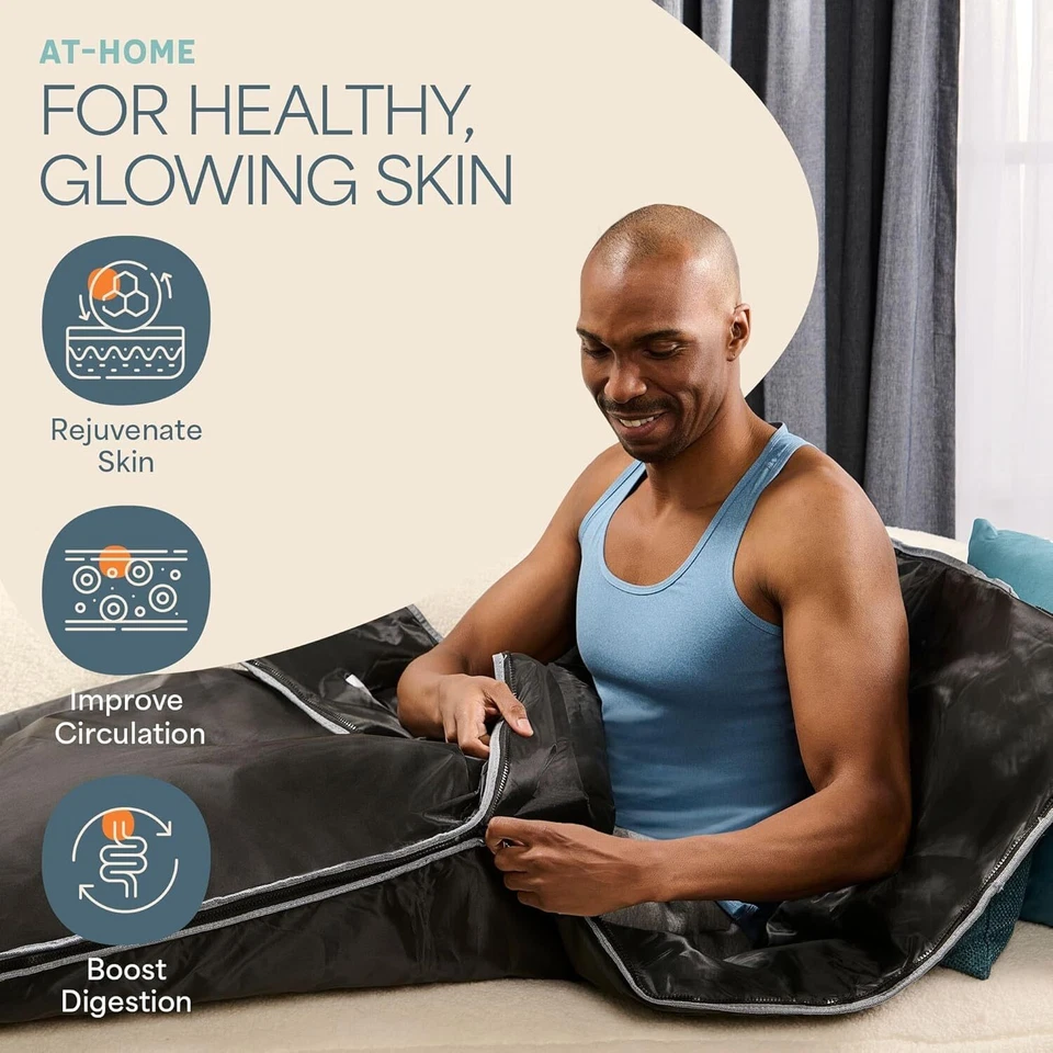 Lifepro BioRemedy Infrared Sauna Blanket Portable Far Infrared Detox Relaxation - Image 4 of 4