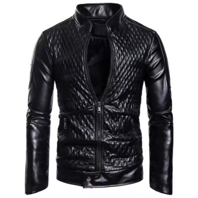 New Men Leather Jacket for Biker Genuine Lambskin Top Quality Leather Material