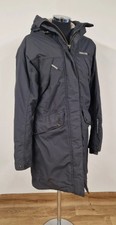 Didriksons Grey Parka Size 36 Uk 10 Hooded Mary Waterproof Pls Read Womens