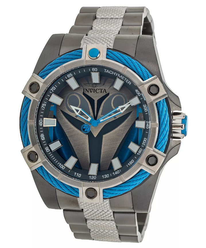 Invicta Star Wars Bo Katan Mens 52mm Limited Edition Gunmetal Quartz Watch 41283