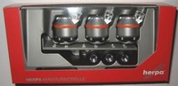 Herpa 076838 3-Achs Soloauflieger Mit Aluminiumtiegeln 1:87 Spur H0