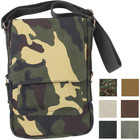 Vintage Canvas Tablet Messenger Bag, Tech Case Travel Shoulder Pouch Army Camo