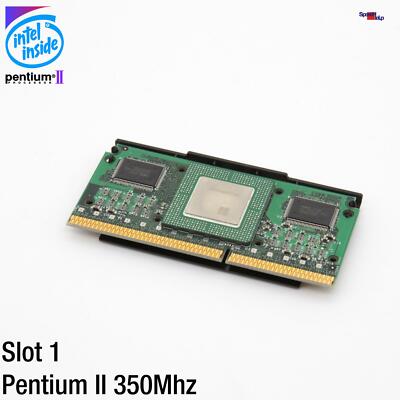 CPU INTEL PENTIUM 2 II 350MHZ PROCESSOR SLOT1 SL356 SL2S6 SL2U4 MMX 512MB CACHE