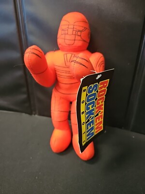 Toy Factory Red Rock em Sock em Robots 12  Plush Red Doll NWT