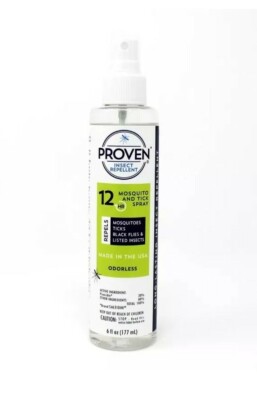 Proven 12 HR Insect Repellent Liquid For Mosquitoes & Ticks Unscented 6 oz