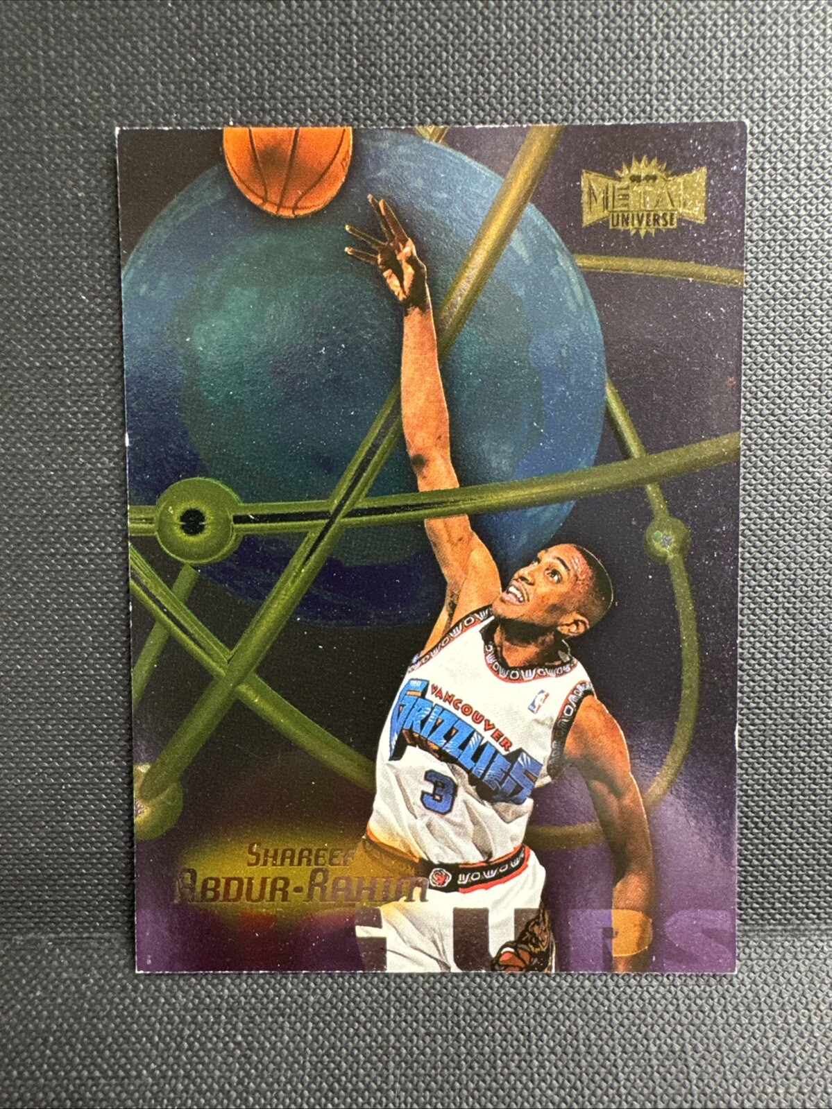 Shareef Abdur-Rahim 1998-99 Skybox Metal Universe Big Ups #2BU Grizzles A2T