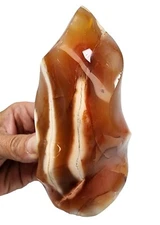 Carnelian Agate Polished Flame Stone Madagascar 344.4 grams.