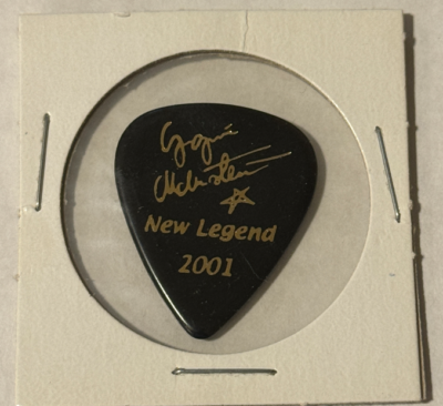YNGWIE MALMSTEEN New Legend Guitar Pick Black Alcatrazz Stage 2001