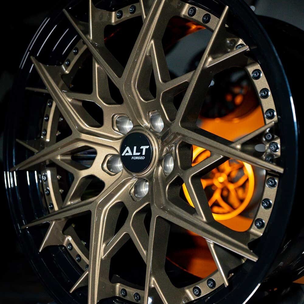 20"/21" ALT Forged DL15 Gloss Black / Bronze Wheels for Audi R8 2016–2025+