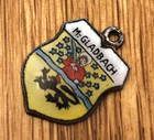 Vintage M Gladbach Enamel Silver Plated Travel Shield Charm — photo 7